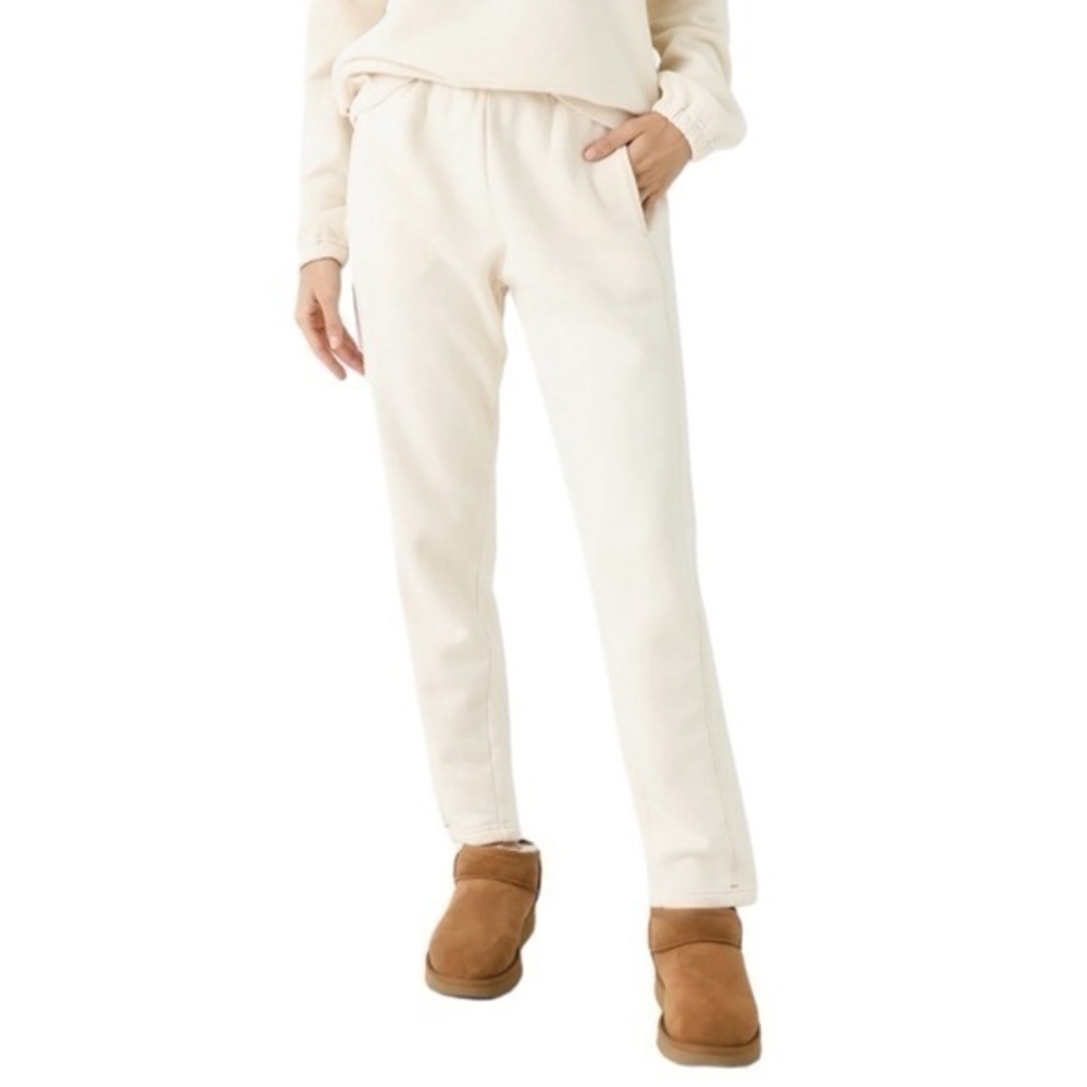 Xirena Crosby Cream Ivory Drawstring Joggers Sweatpants Medium